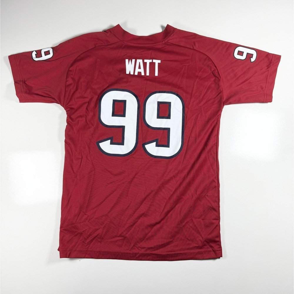 NFL Houston Texans J.J. Watt  #99 Team Apparel Jersey Youth Large 14/16 Red